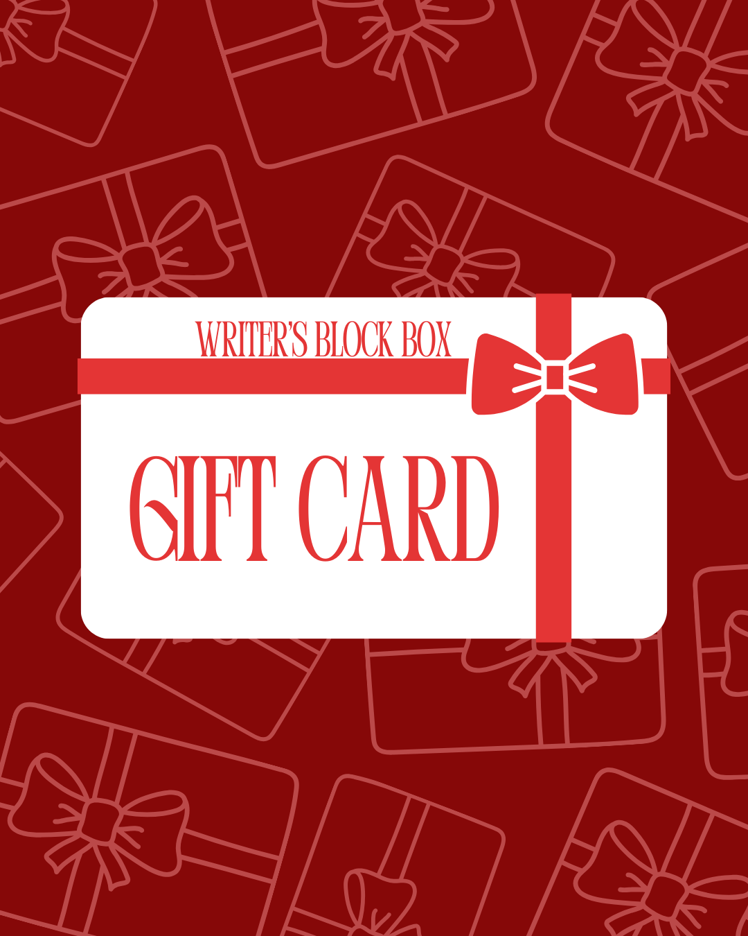 Writer's Block Box Gift Card