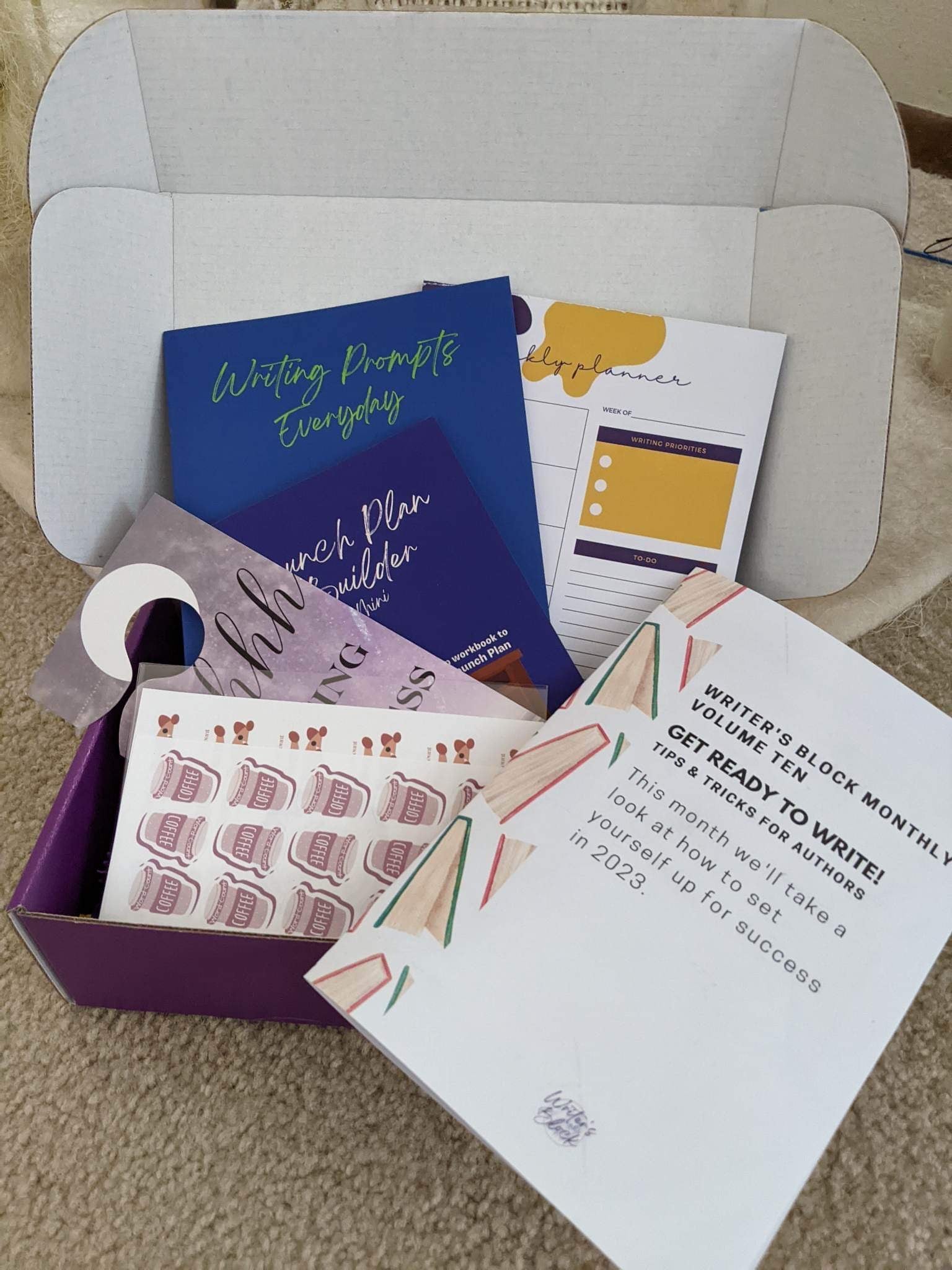 Monthly Subscription Box – Writer's Block Box